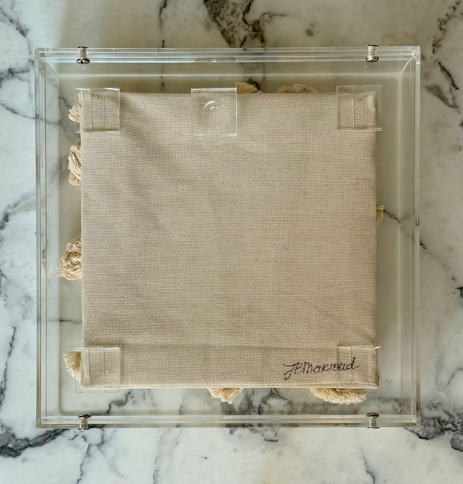 Acrylic Woven Frame — Knotted Rope