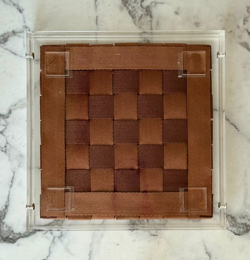 Acrylic Woven Frame — Checkerboard