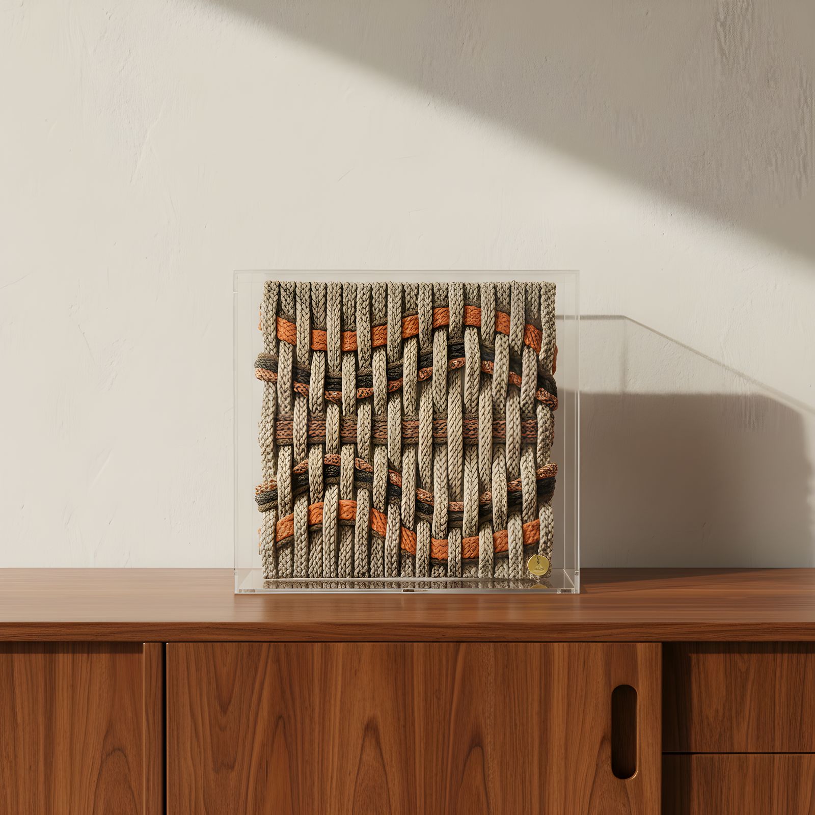 Acrylic Woven Frame — Terracotta