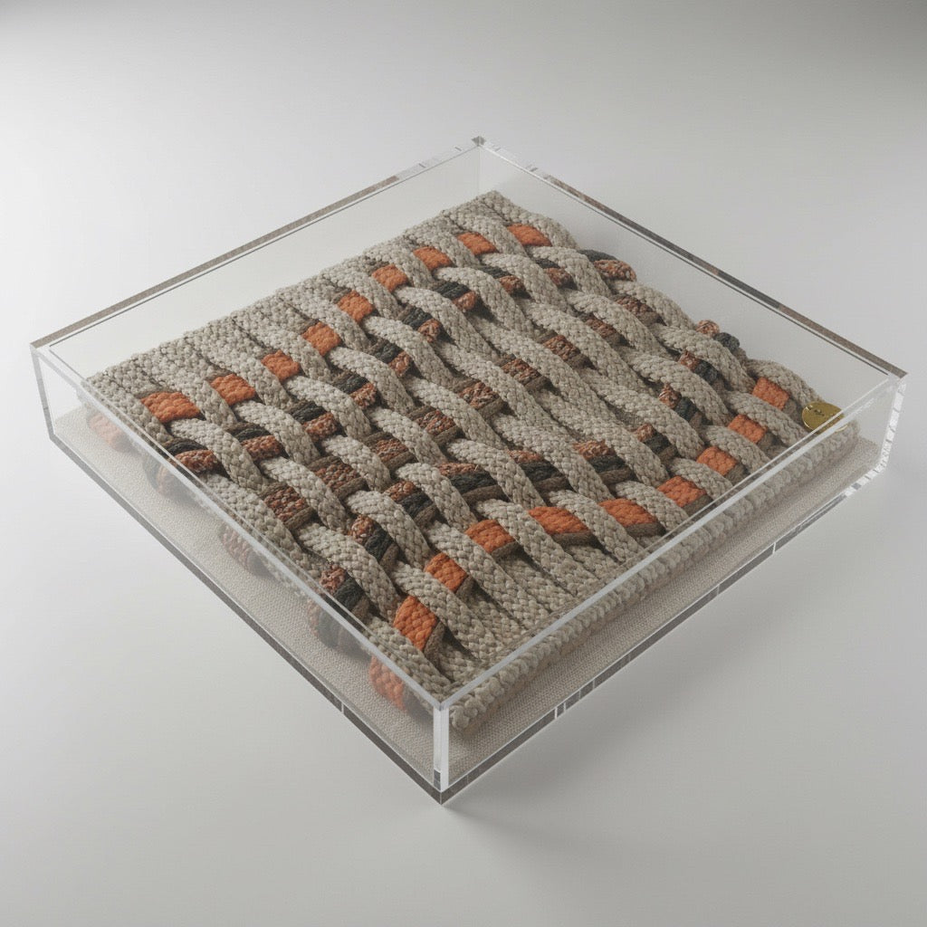 Acrylic Woven Frame — Terracotta