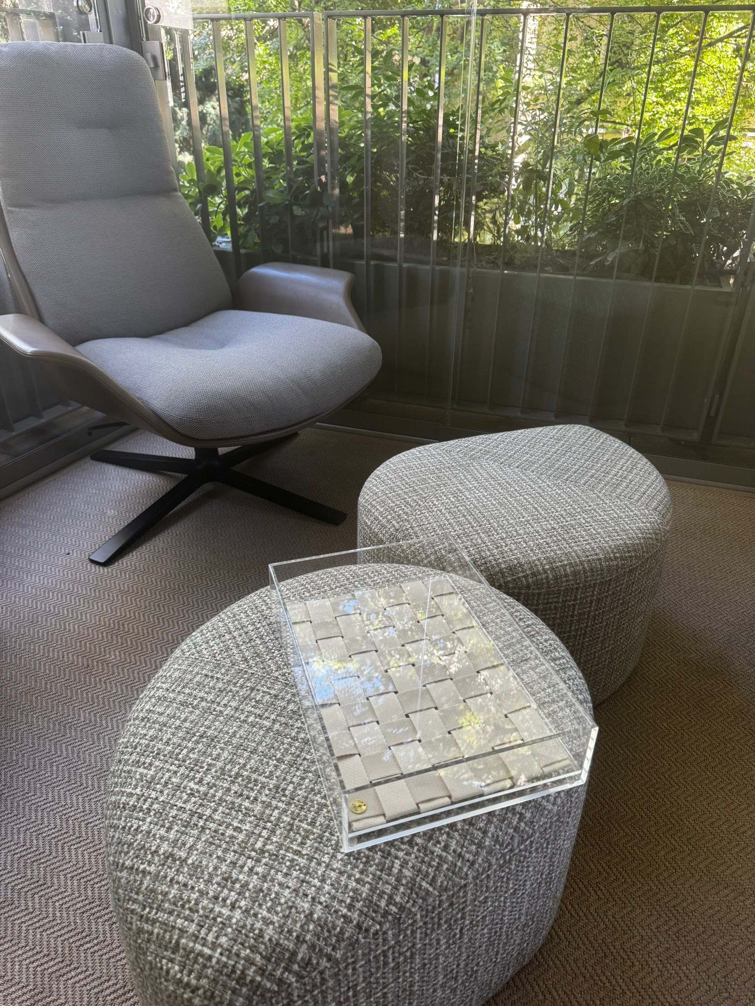 Acrylic Tray with Removable Handwoven Polyester Insert – 250×350×80 mm – Clear 5 mm Acrylic