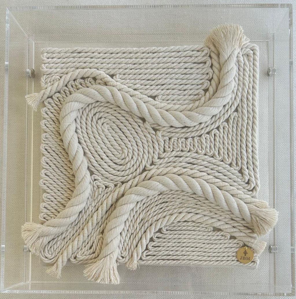Acrylic Woven Frame — Knotted Rope